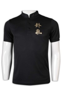 W212 custom sweatshirt black stand neck sweatshirt suction row mesh Chinese tang wear collar gongfu shirt martial arts qigong tai chi sweatshirt manufacturer front view